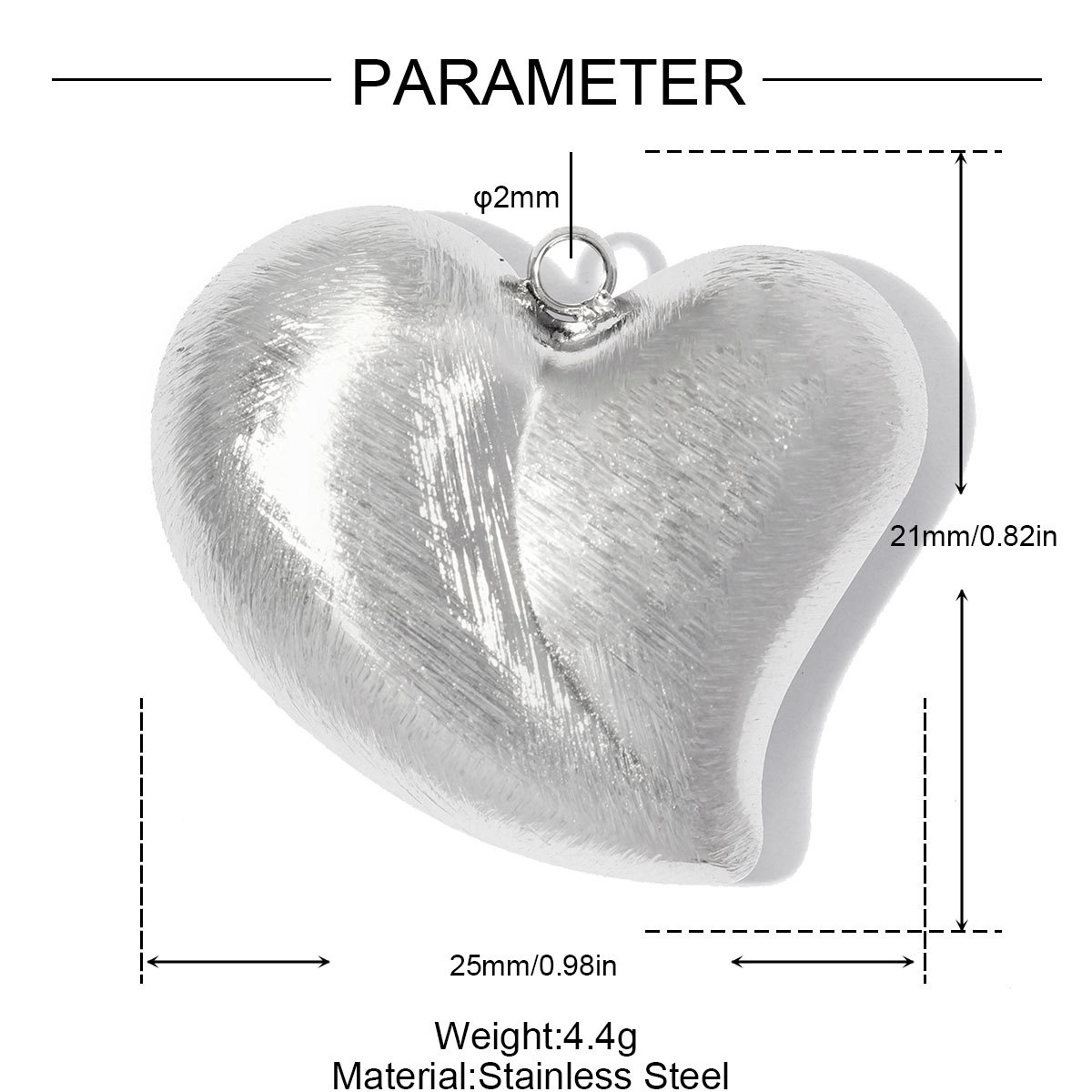 6pcs/pack Stainless Steel Rhinestone Square DIY Charms Brush Love Heart Necklace Pendants Woman Moon Star Jewelry Wholesale