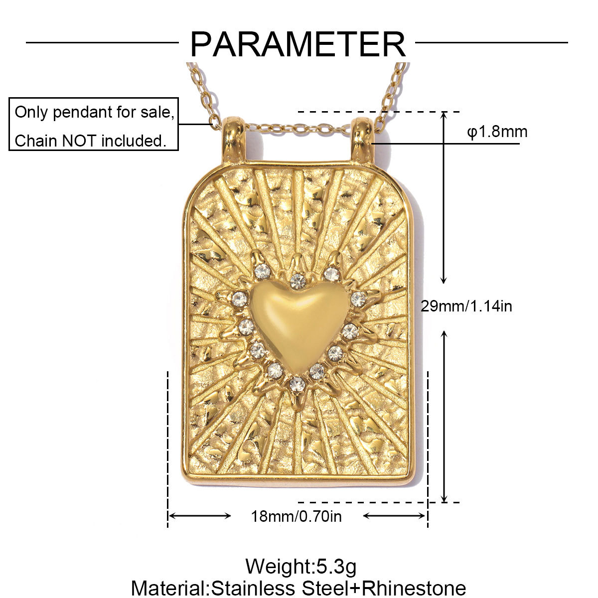 6pcs/pack Stainless Steel Rhinestone Tarot Cards Moon Star DIY Charms Cross Hand Necklace Pendants Woman Flower Mask Jewelry