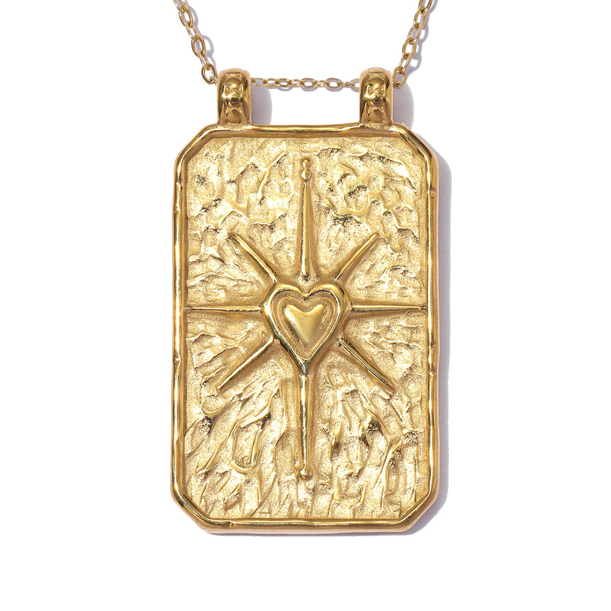 6pcs/pack Stainless Steel Rhinestone Tarot Cards Moon Star DIY Charms Cross Hand Necklace Pendants Woman Flower Mask Jewelry
