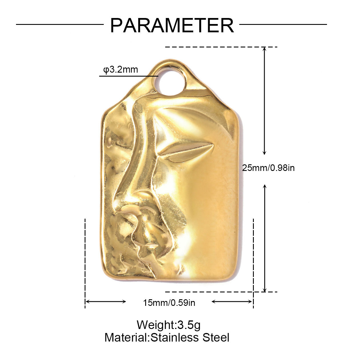 6pcs/pack Stainless Steel Rhinestone Tarot Cards Moon Star DIY Charms Cross Hand Necklace Pendants Woman Flower Mask Jewelry