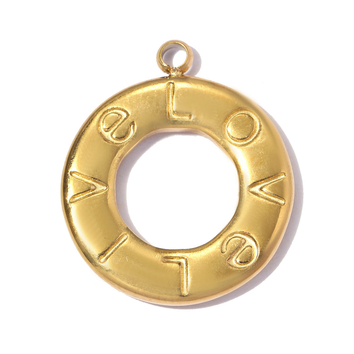 6pcs/pack Stainless Steel 3D Globe DIY Charms Airplane Passport Circle Necklace Pendants Woman Enamel Wolf Teeth Jewelry Wholesale