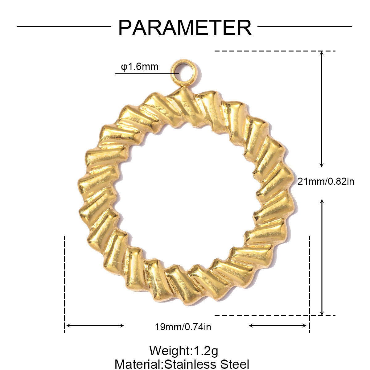 6pcs/pack Stainless Steel 3D Globe DIY Charms Airplane Passport Circle Necklace Pendants Woman Enamel Wolf Teeth Jewelry Wholesale