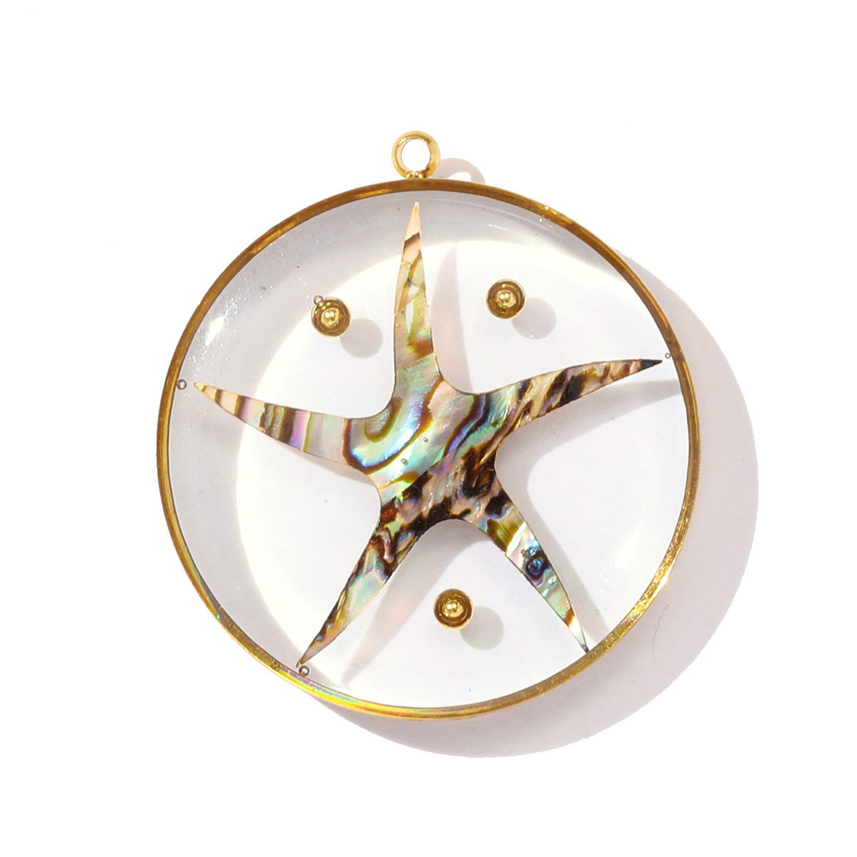 6pcs/pack French Stainless Steel Abalone Love Heart Star DIY Earring Charms Butterfly Necklace Pendant Women Enamel Starfish Jewelry