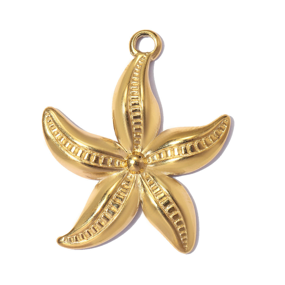 6pcs/pack Fashion Stainless Steel Rainbow Enamel Shell DIY Earring Charms Starfish Necklace Pendants Woman Holiday Jewelry Wholesale