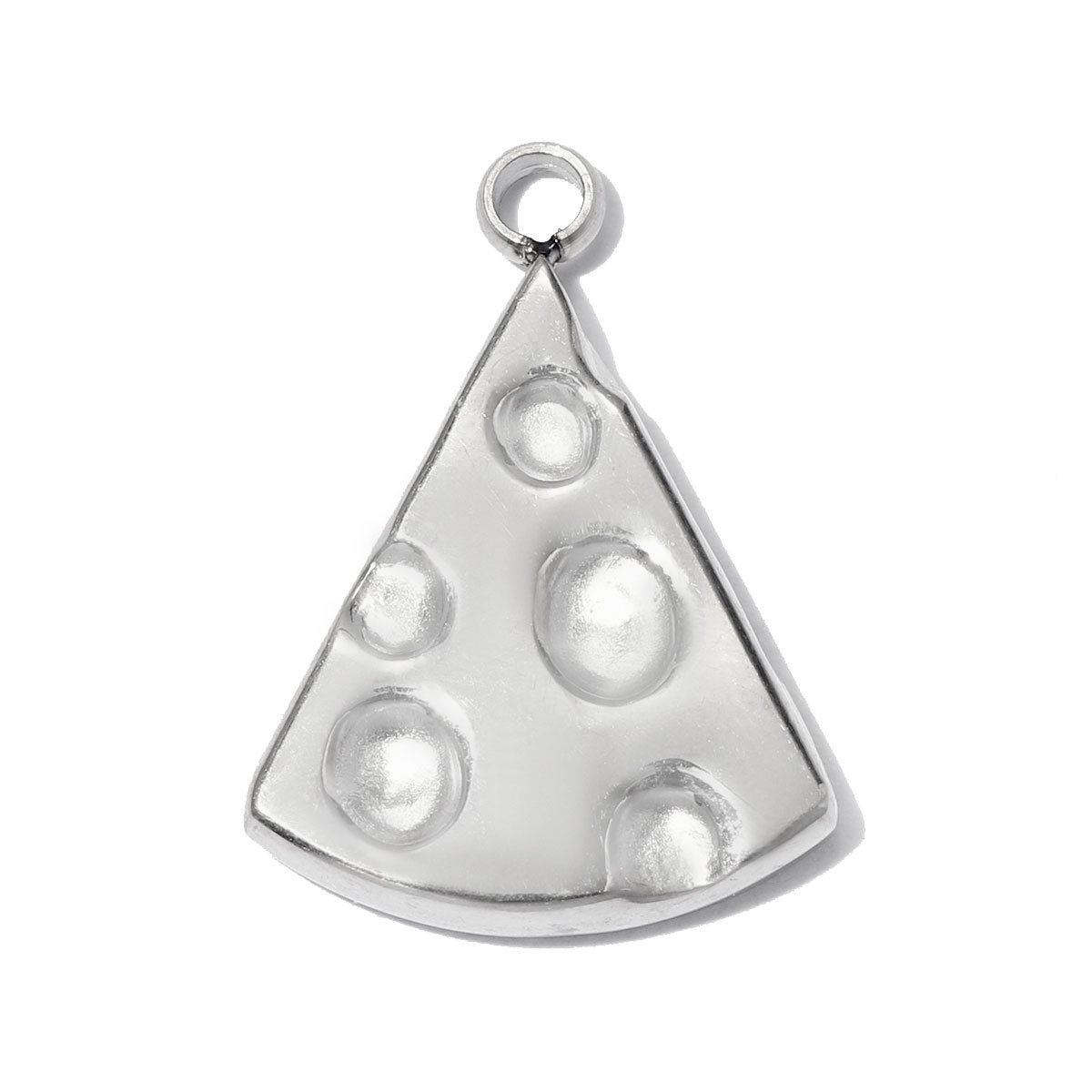 6pcs/pack Stainless Steel Resin Cherry DIY Bracelet Charms Cheese Ice Cream Cone Necklace Pendants Woman Hazelnut Shoe Accessory