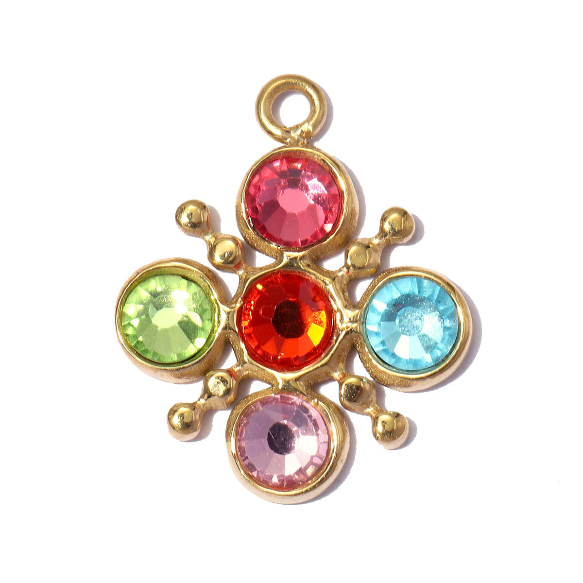 6pcs/pack Stainless Steel Resin Cherry DIY Bracelet Charms Cheese Ice Cream Cone Necklace Pendants Woman Hazelnut Shoe Accessory