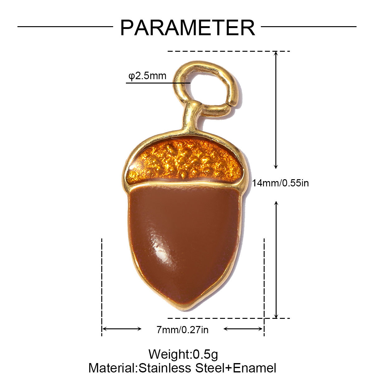 6pcs/pack Stainless Steel Resin Cherry DIY Bracelet Charms Cheese Ice Cream Cone Necklace Pendants Woman Hazelnut Shoe Accessory