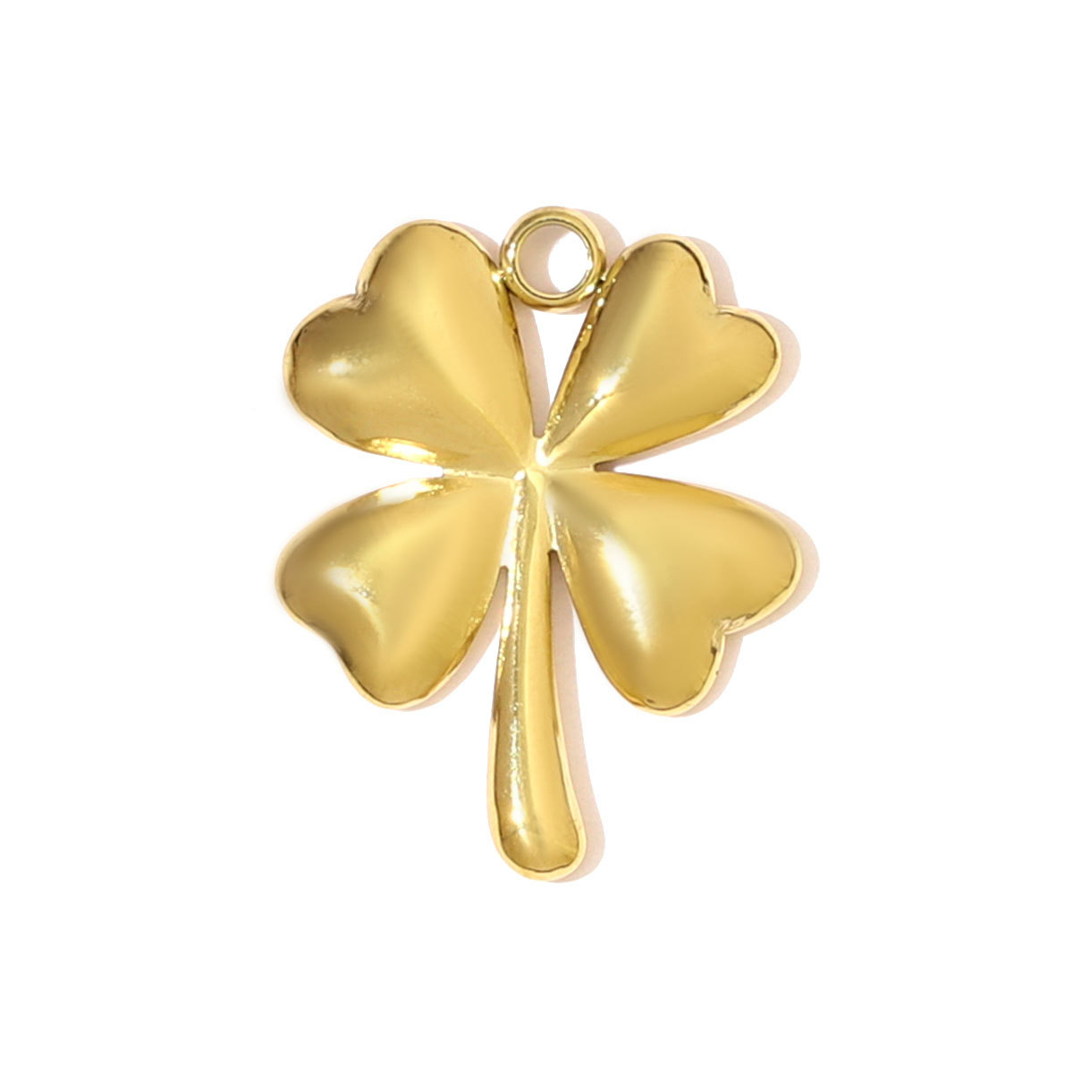 6pcs/pack Fashion Stainless Steel Clover Infinitial Knot DIY Charms Rhinestone Rose Lucky Eye Necklace Pendants Women Love Heart Jewelry