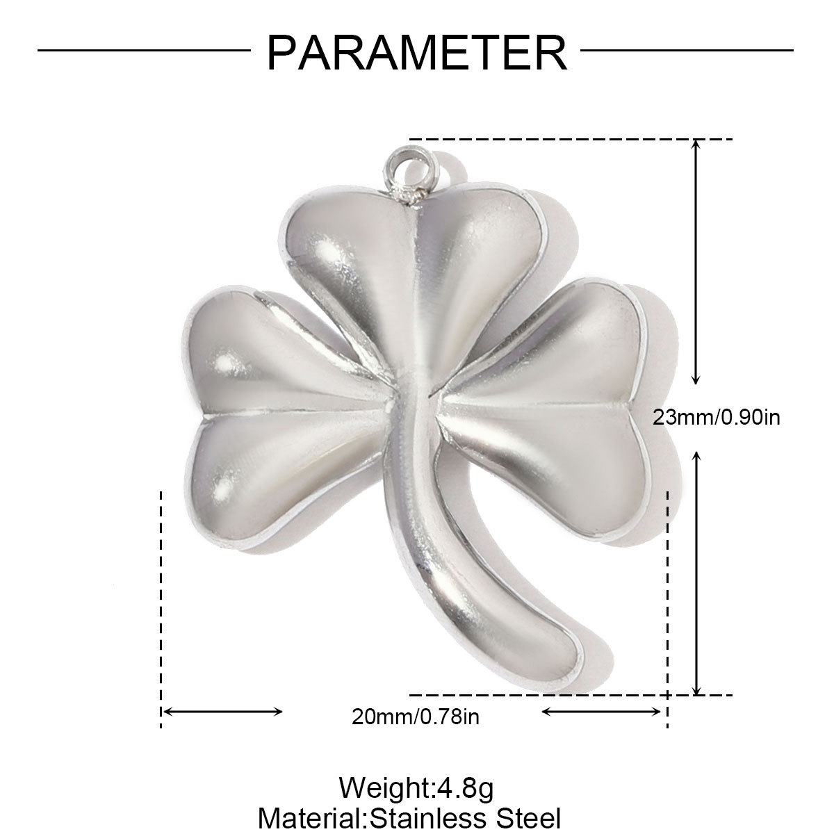 6pcs/pack Fashion Stainless Steel Squarrel Leaf DIY Charms Rhinestone Rose Daisy Necklace Pendants Women Octagram Star Sun Jewelry
