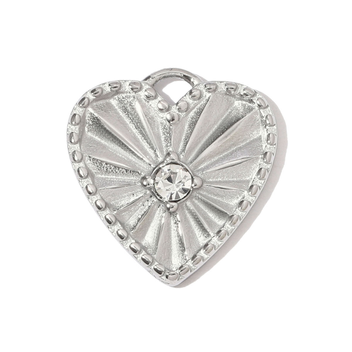 6pcs/pack Fashion Stainless Steel Squarrel Leaf DIY Charms Rhinestone Rose Daisy Necklace Pendants Women Octagram Star Sun Jewelry