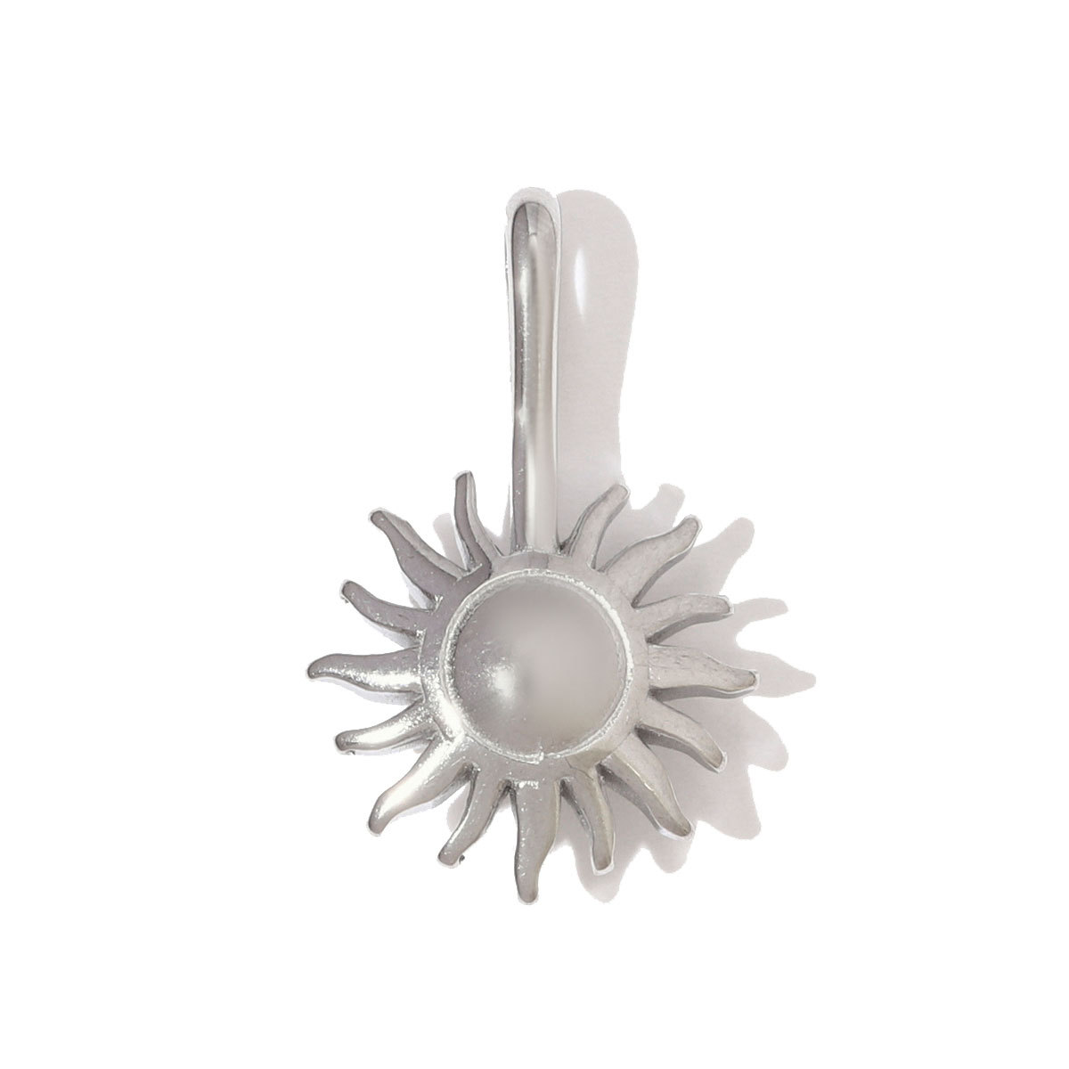 6pcs/pack Fashion Stainless Steel Squarrel Leaf DIY Charms Rhinestone Rose Daisy Necklace Pendants Women Octagram Star Sun Jewelry