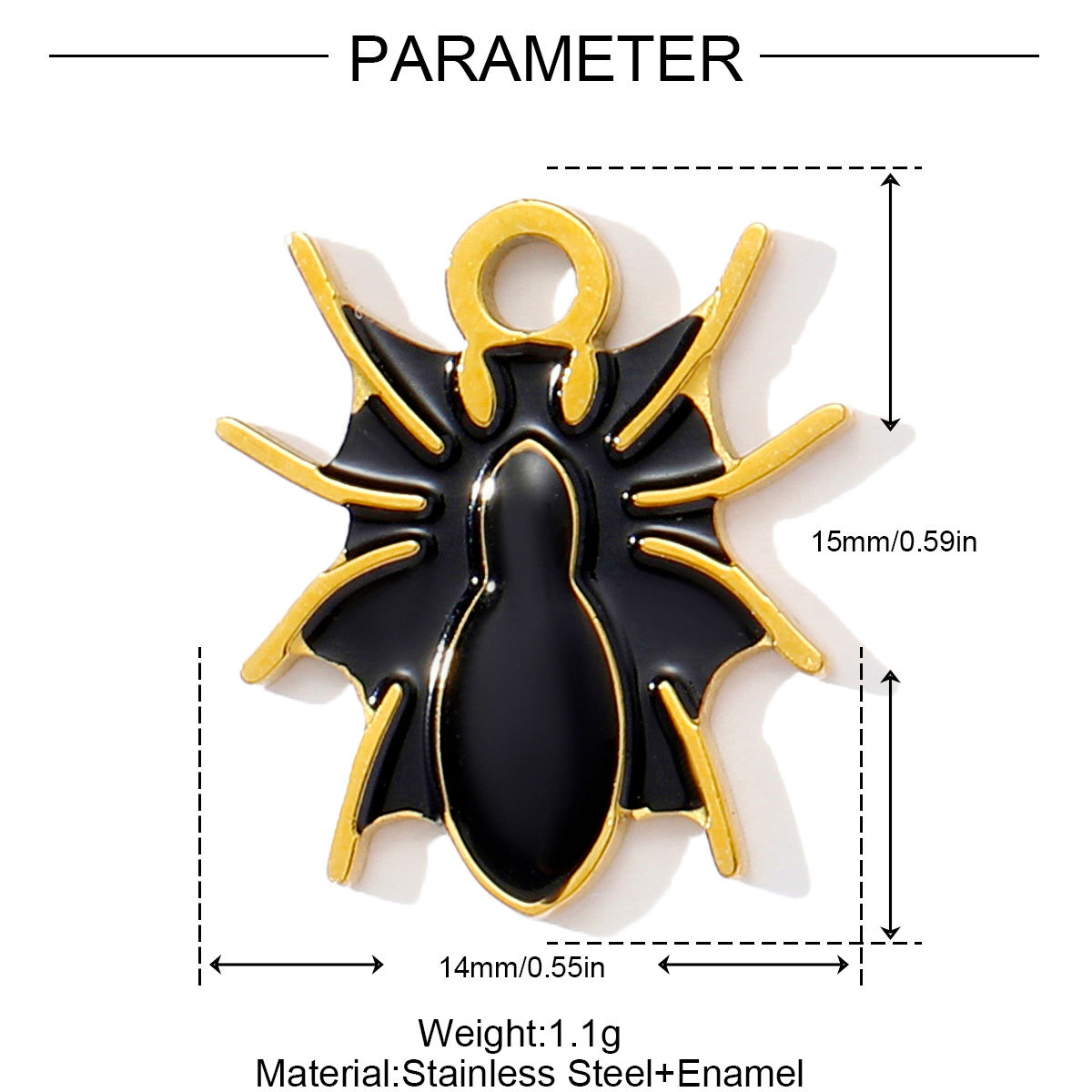 6pcs/pack Stainless Steel Enamel Pumpkin Ghost Necklace Pendant Mummy Vampire Witch Hat DIY Charms Halloween Owl Jewelry