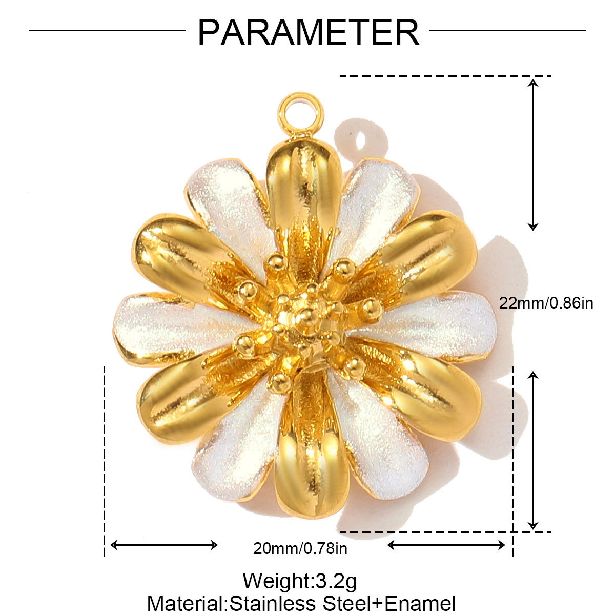6pcs/pack Stainless Steel Two Tone Moon Star Necklace Pendant Eagle Snake Flower DIY Charm Women Love Heart Jewelry