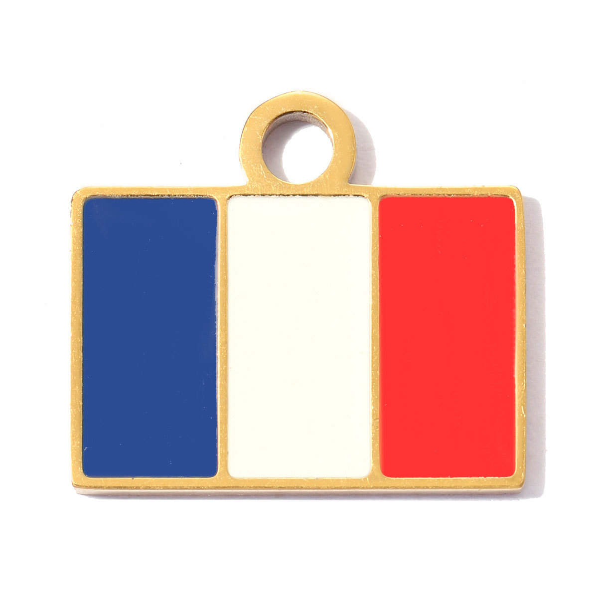 6pcs/pack Stainless Steel Turkey French Flag DIY Bracelet Charms UK Canada Spain Necklace Pendants Woman Star Cactus Jewelry Wholesale
