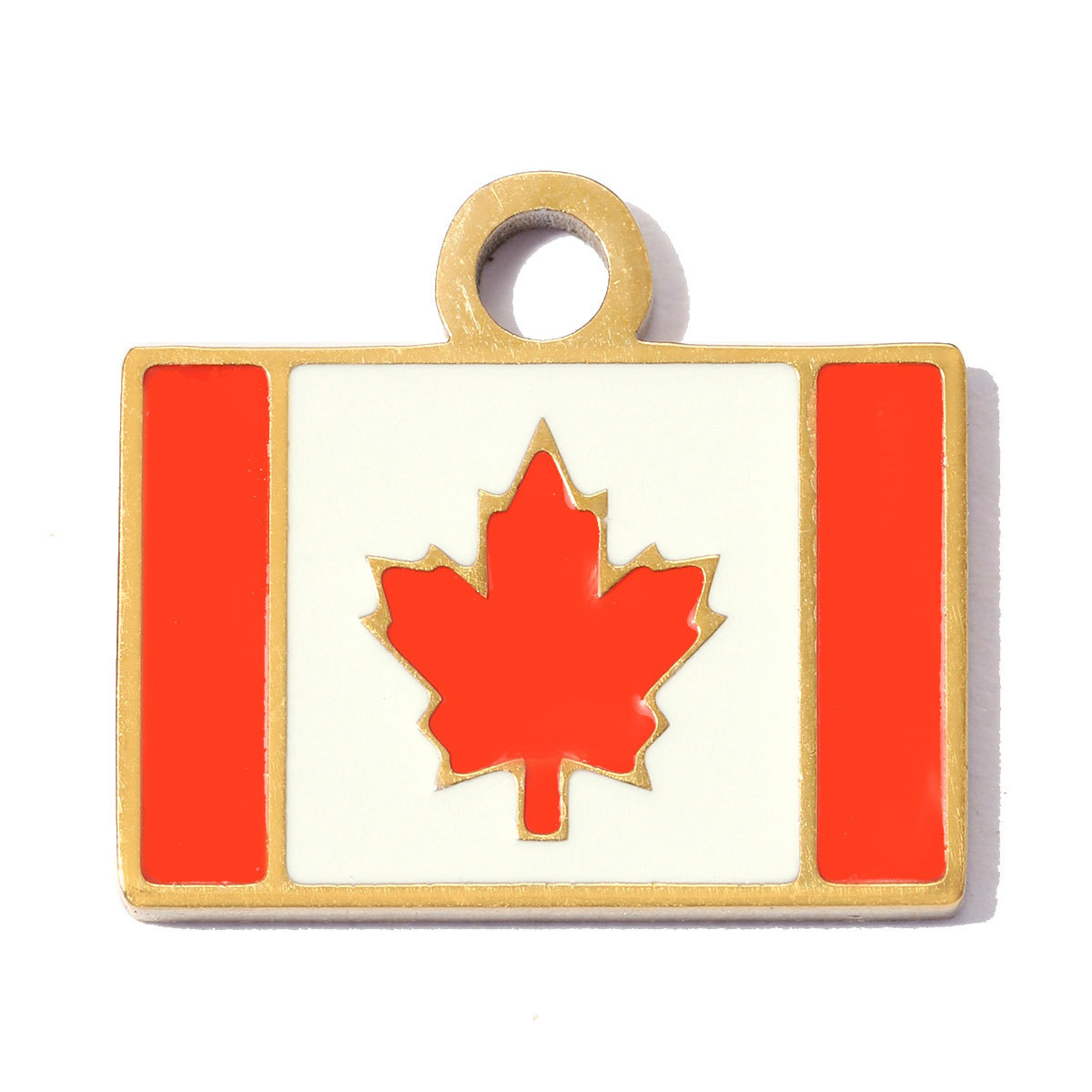 6pcs/pack Stainless Steel Turkey French Flag DIY Bracelet Charms UK Canada Spain Necklace Pendants Woman Star Cactus Jewelry Wholesale