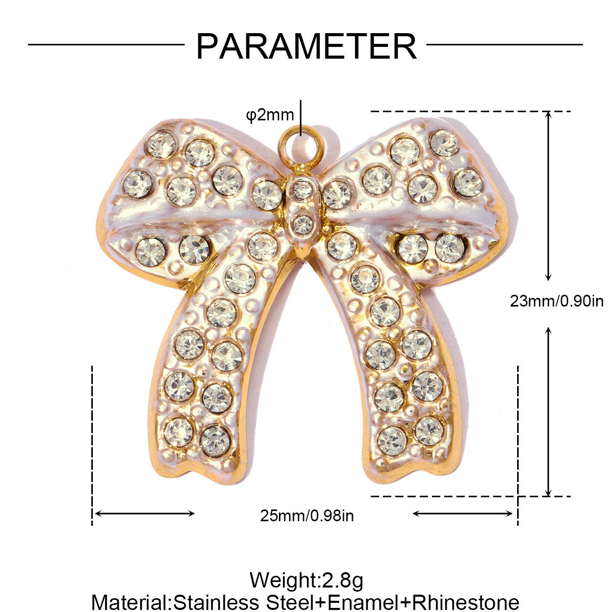 6pcs/pack Stainless Steel Rhinestone Bow Knot DIY Charms Enamel Montain Flower Necklace Pendants Woman Life Tree Jewelry Wholesale