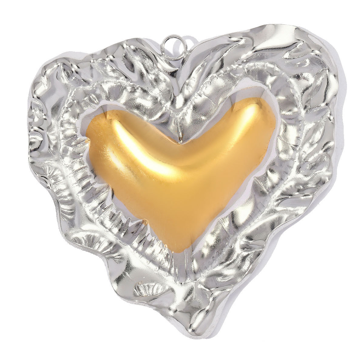 6pcs/pack Stainless Steel Two Tone Daisy Flower DIY Charms Love Heart Starfish Necklace Pendants Woman Shell Jewelry Wholesale
