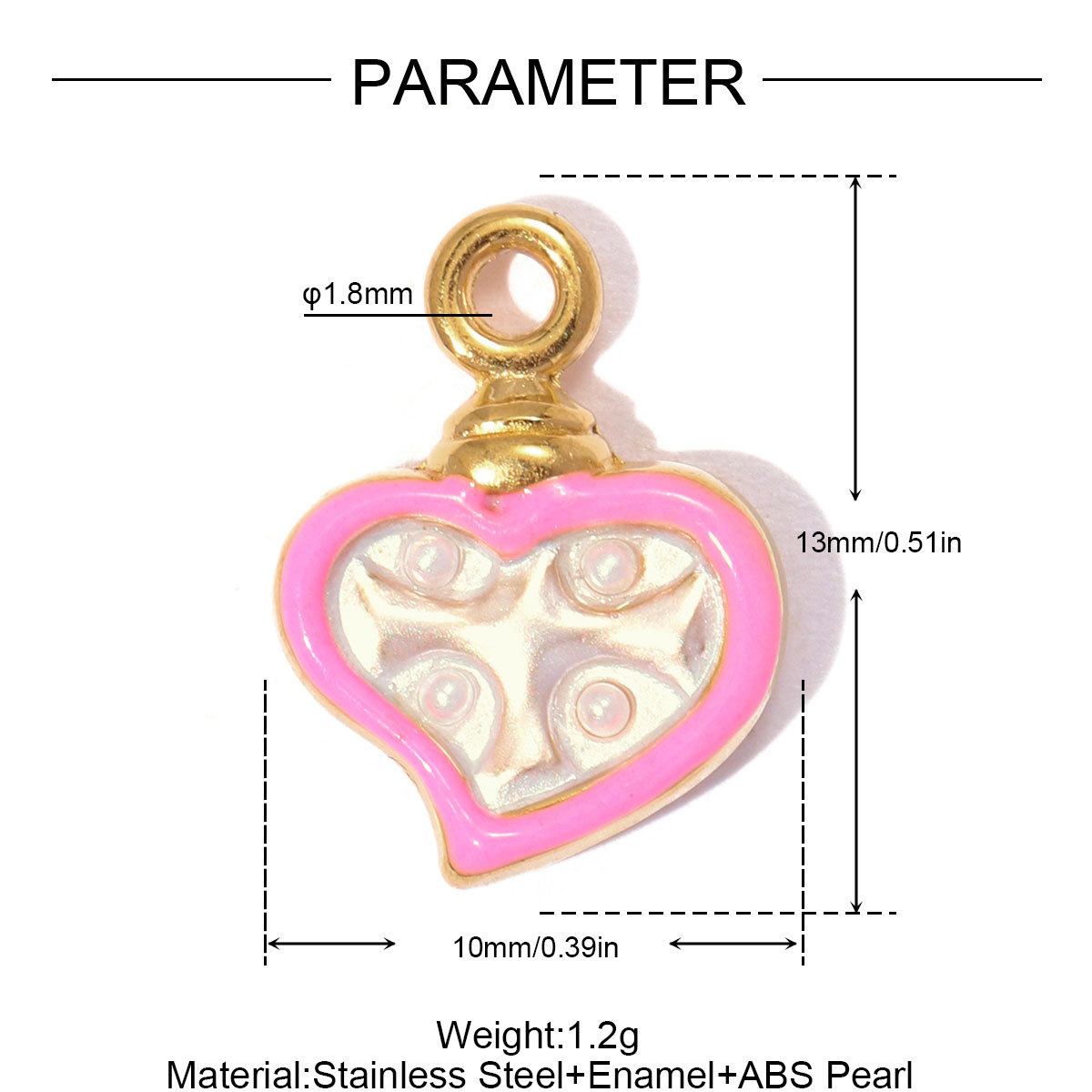 6pcs/pack Stainless Steel Rhinestone Shell DIY Bracelet Charms Dragonfly Heart Necklace Pendants Woman Flower Jewelry Wholesale