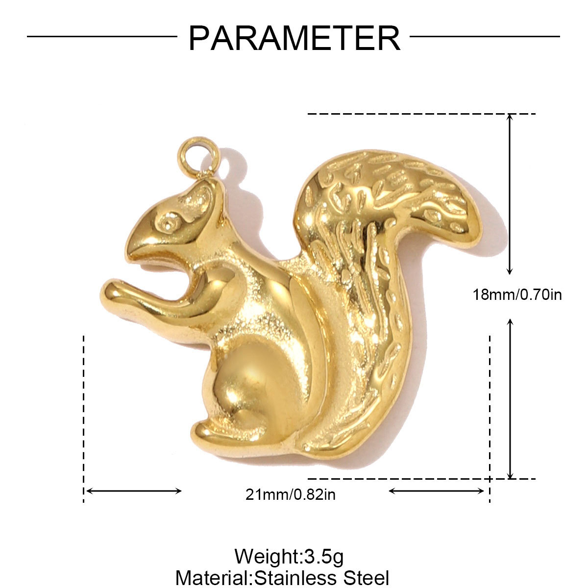 6pcs/pack Stainless Steel Bettle Bee Laybird DIY Bracelet Charms Fox Bear Dachshund Necklace Pendants Women Little Boy Girl Jewelry