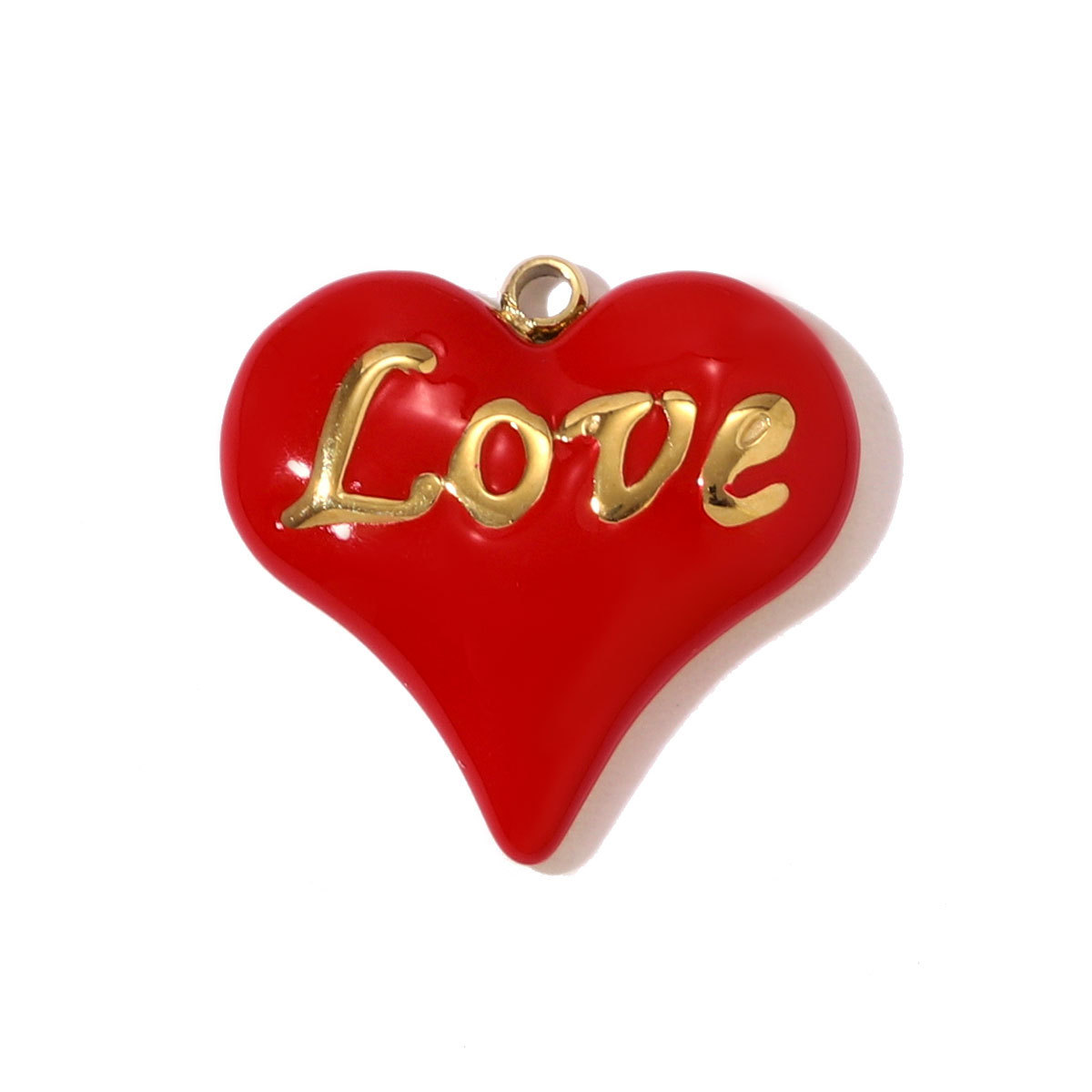 6pcs/pack Stainless Steel Enamel Rose Peony Flower DIY Bracelet Charms Lucky Hand Moon Necklace Pendants Women Heart Match Jewelry
