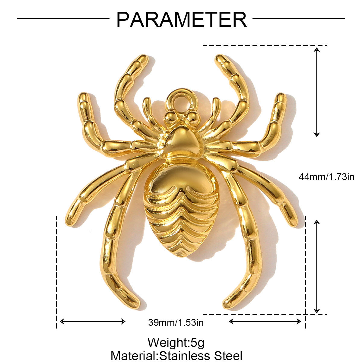 6pcs/pack Big Size Stainless Steel Enamel Owl Bee Necklace Pendant Tropical Fish DIY Earring Charm Women Spider Jewelry