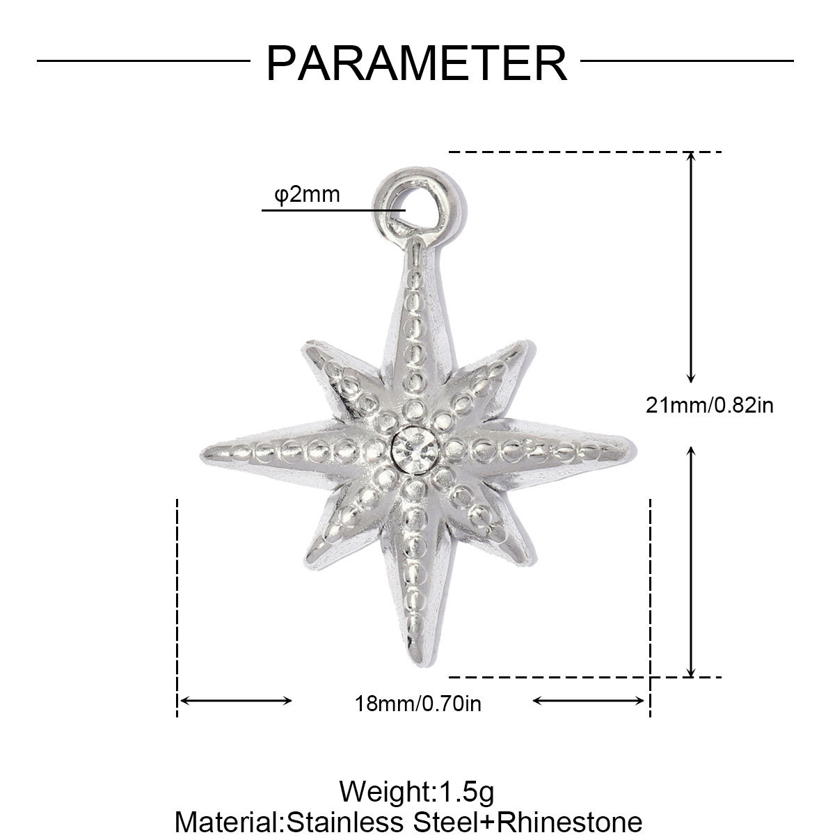 6pcs/pack Stainless Steel Enamel Fish Shell DIY Earring Charms Ladybug Star Necklace Pendants Woman Evil Eye Jewelry Wholesale