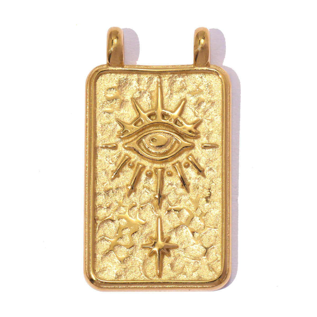 6pcs/pack Stainless Steel Rhinestone Cross Moon Sun DIY Charm The Goddess of Love Cupid Necklace Pendant Woman Eye Heart Jewelry
