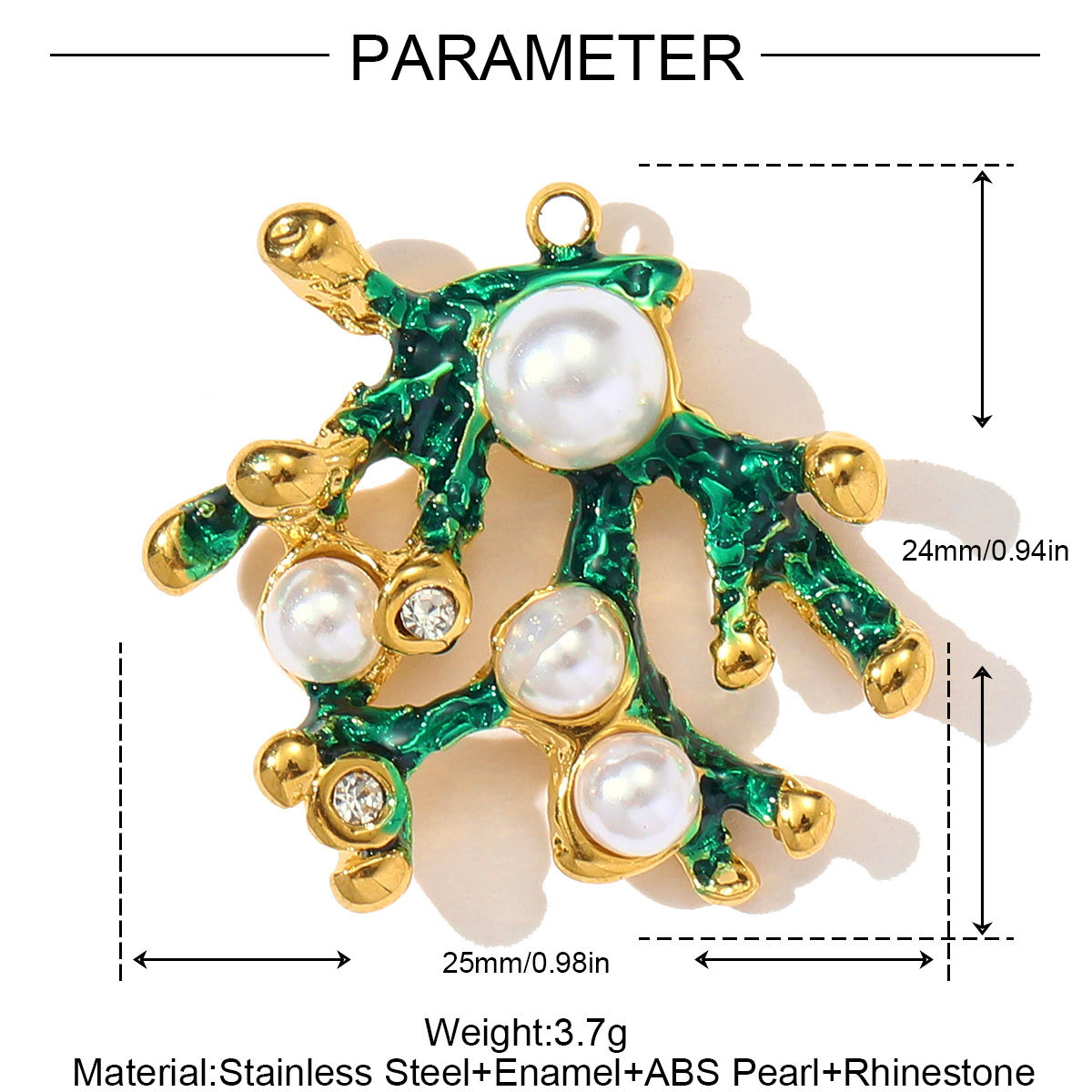 6pcs/pack Stainless Steel Natural Stone Shell Coral Necklace Pendant Pearl Evil Eye Leaf DIY Earring Charm Women Big Size Jewelry