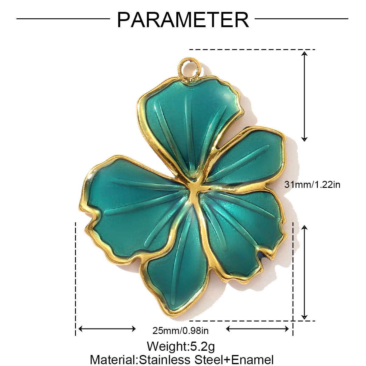 6pcs/pack French Retro Stainless Steel Enamel Cherry DIY Charm Moon Evil Eye Necklace Pendant Women Flower Heart Jewelry