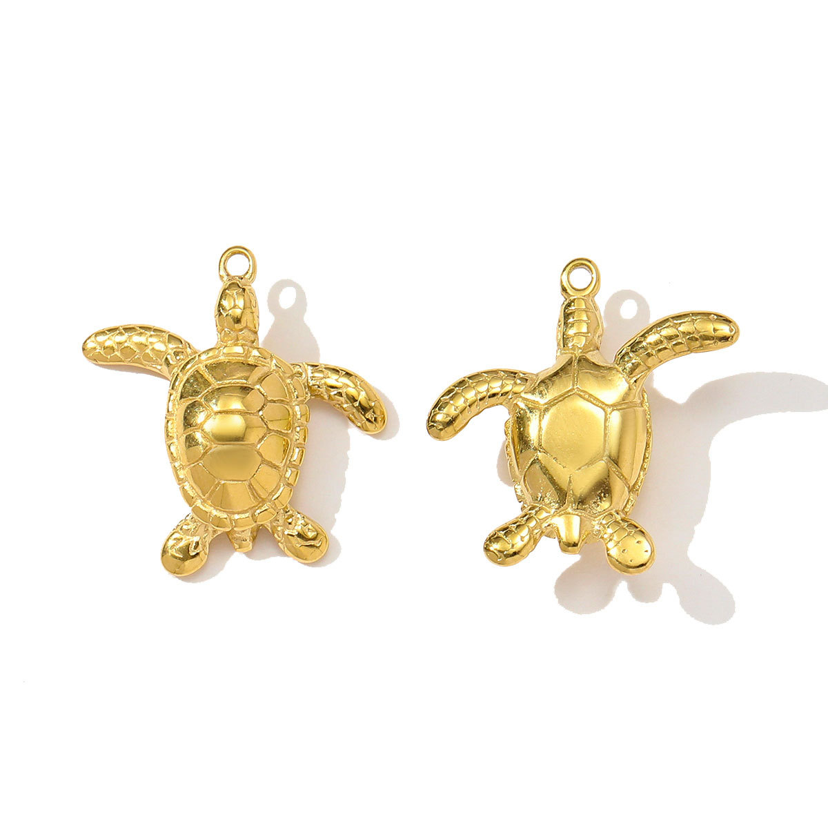 6pcs/pack Stainless Steel Sea Fish Pearl Starfish Necklace Pendant Shark Crab Turtle DIY Charm Women Anchor Mermaid Jewelry