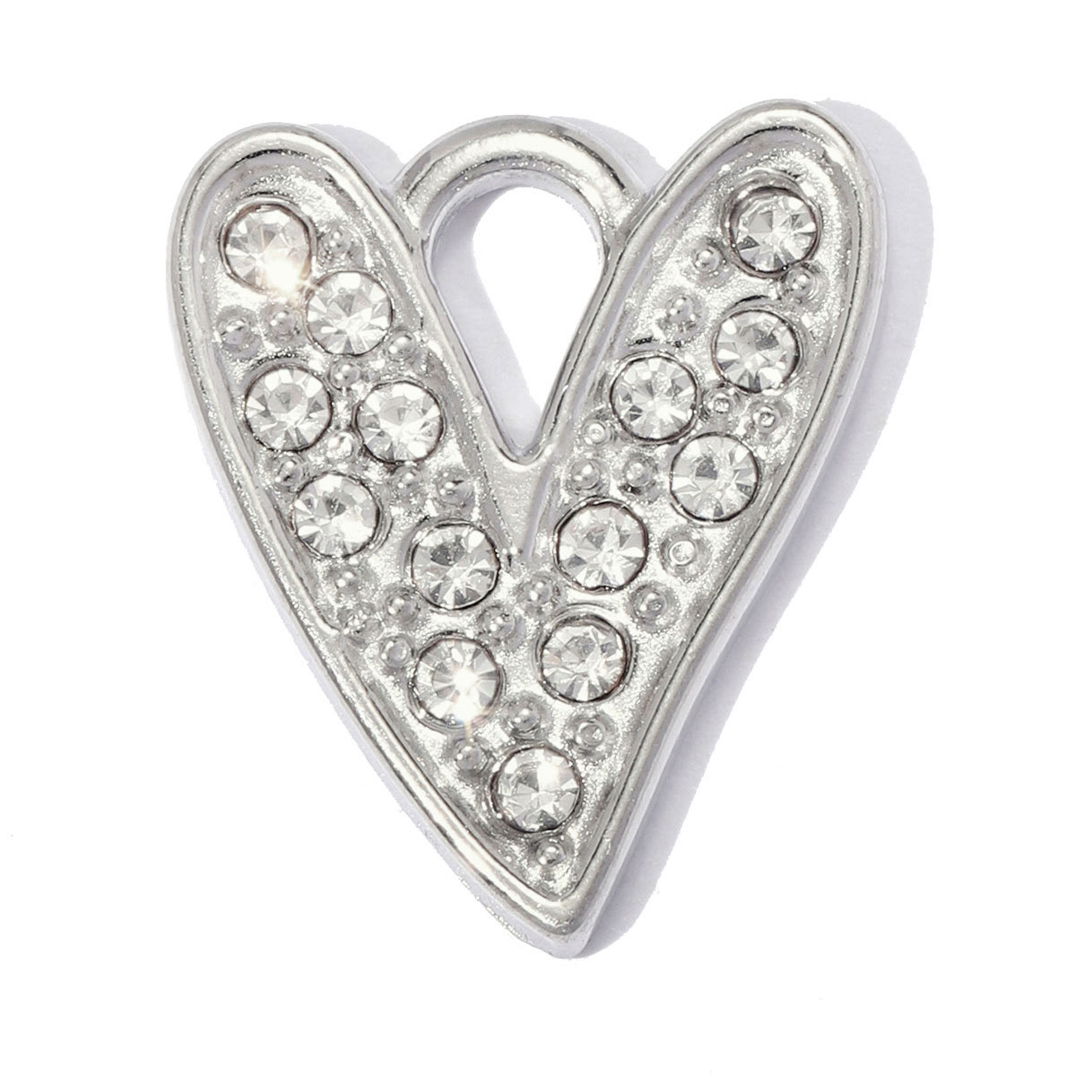 6pcs/pack Stainless Steel Sunflower Star DIY Bracelet Charms Rhinestone Heart Necklace Pendant Woman Sun Crab Jewelry Wholesale