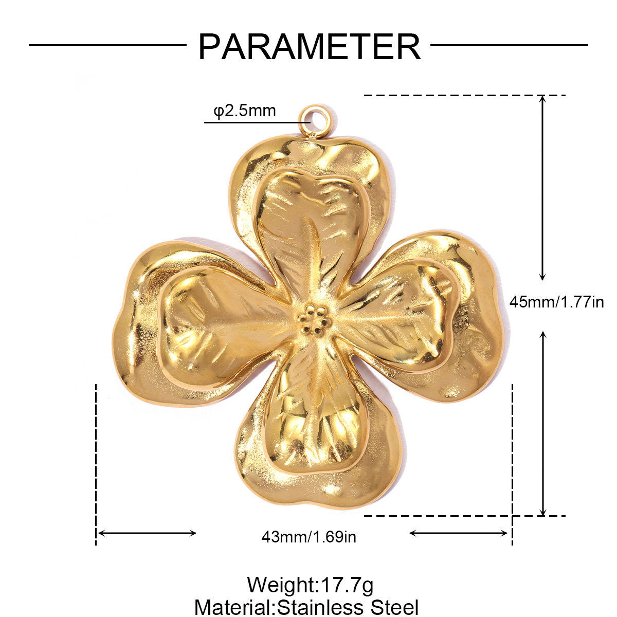 6pcs/pack French Retro Stainless Steel Love Heart DIY Charms Large Heart Necklace Pendants Woman Shell Waterdrop Jewelry Wholesale