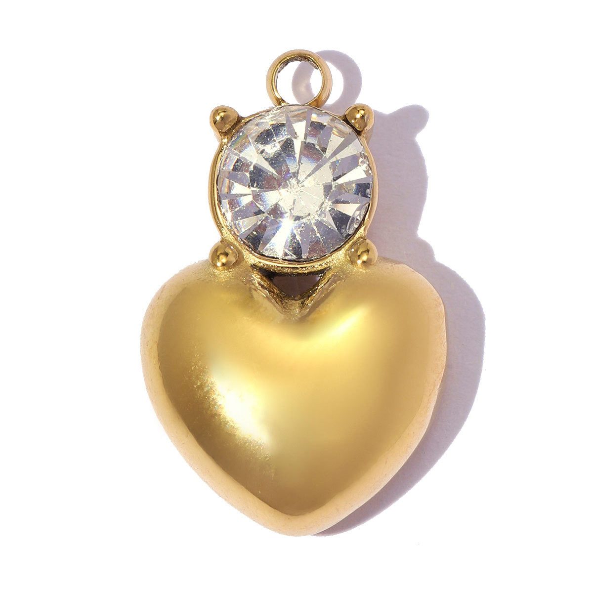 6pcs/pack Stainless Steel Cood Karma  Lucky Poker DIY Charms Bell Tower Clover Necklace Pendants Woman Coffee Cup Jewelry Wholesale