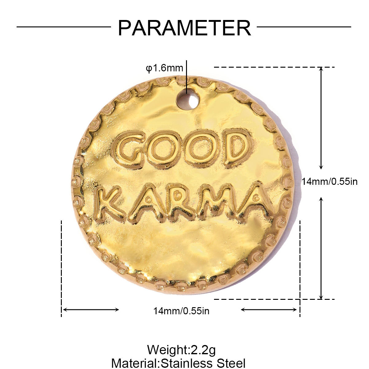 6pcs/pack Stainless Steel Cood Karma  Lucky Poker DIY Charms Bell Tower Clover Necklace Pendants Woman Coffee Cup Jewelry Wholesale