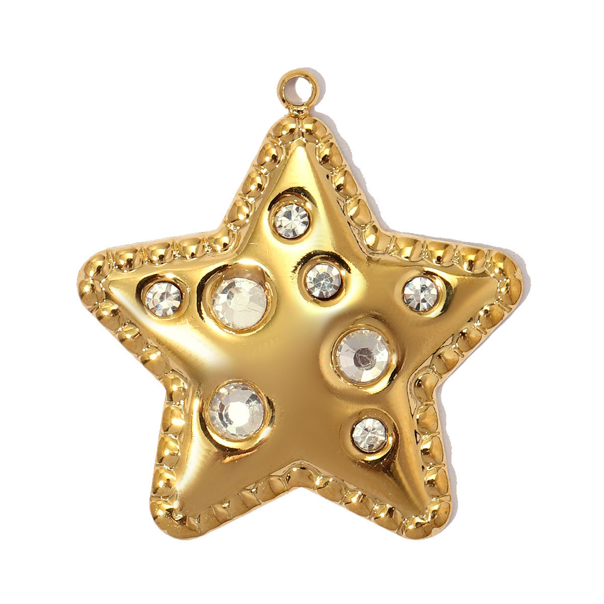6pcs/pack Stainless Steel Relief Resin Sunflower Conch DIY Charm Love Heart Star Necklace Pendant Women Finger Jewelry Wholesale