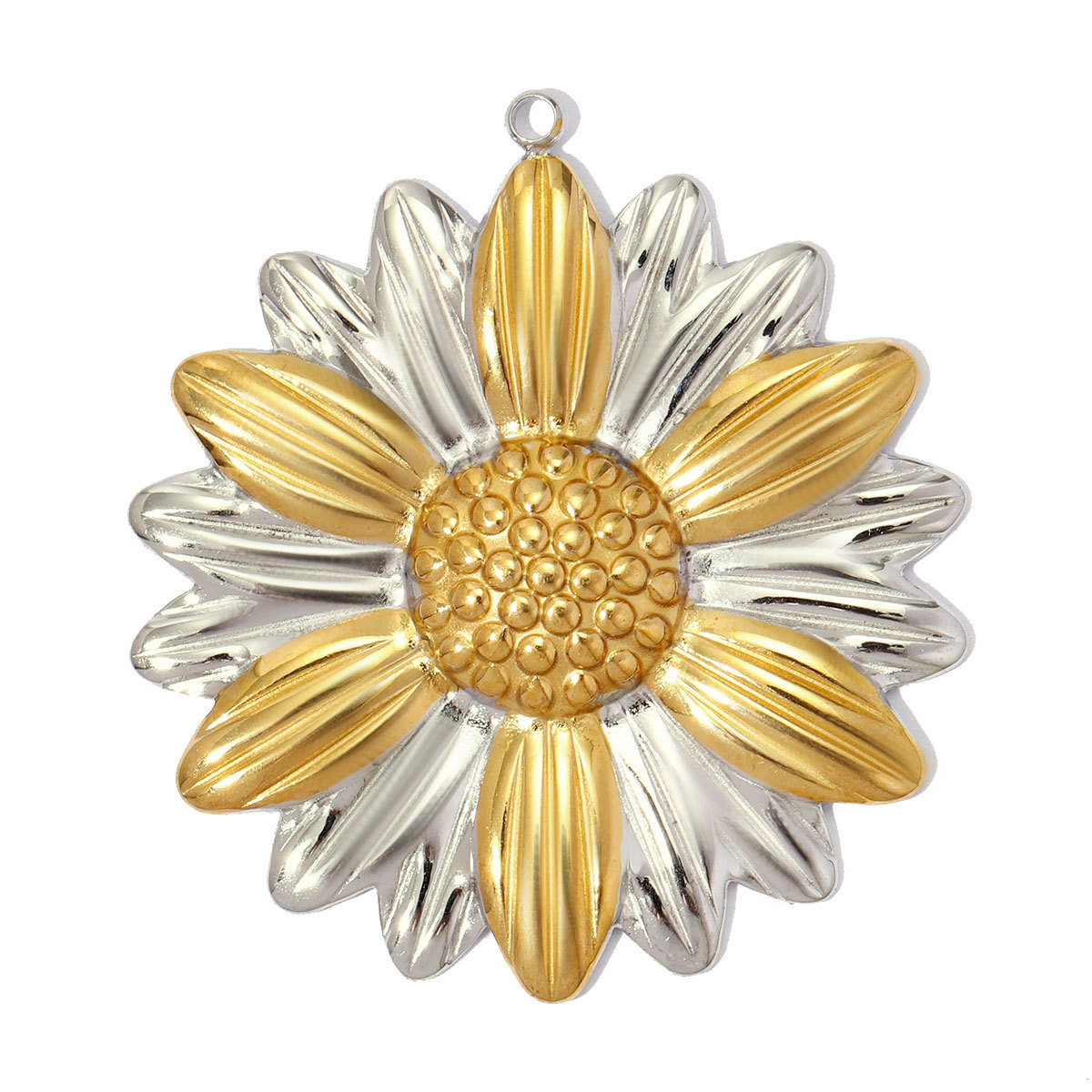 6pcs/pack Large Stainless Steel Tow Tine Sun FLower Moon DIY Earring Charm Heart Necklace Pendant Women Evil Eye Jewelry Wholesale