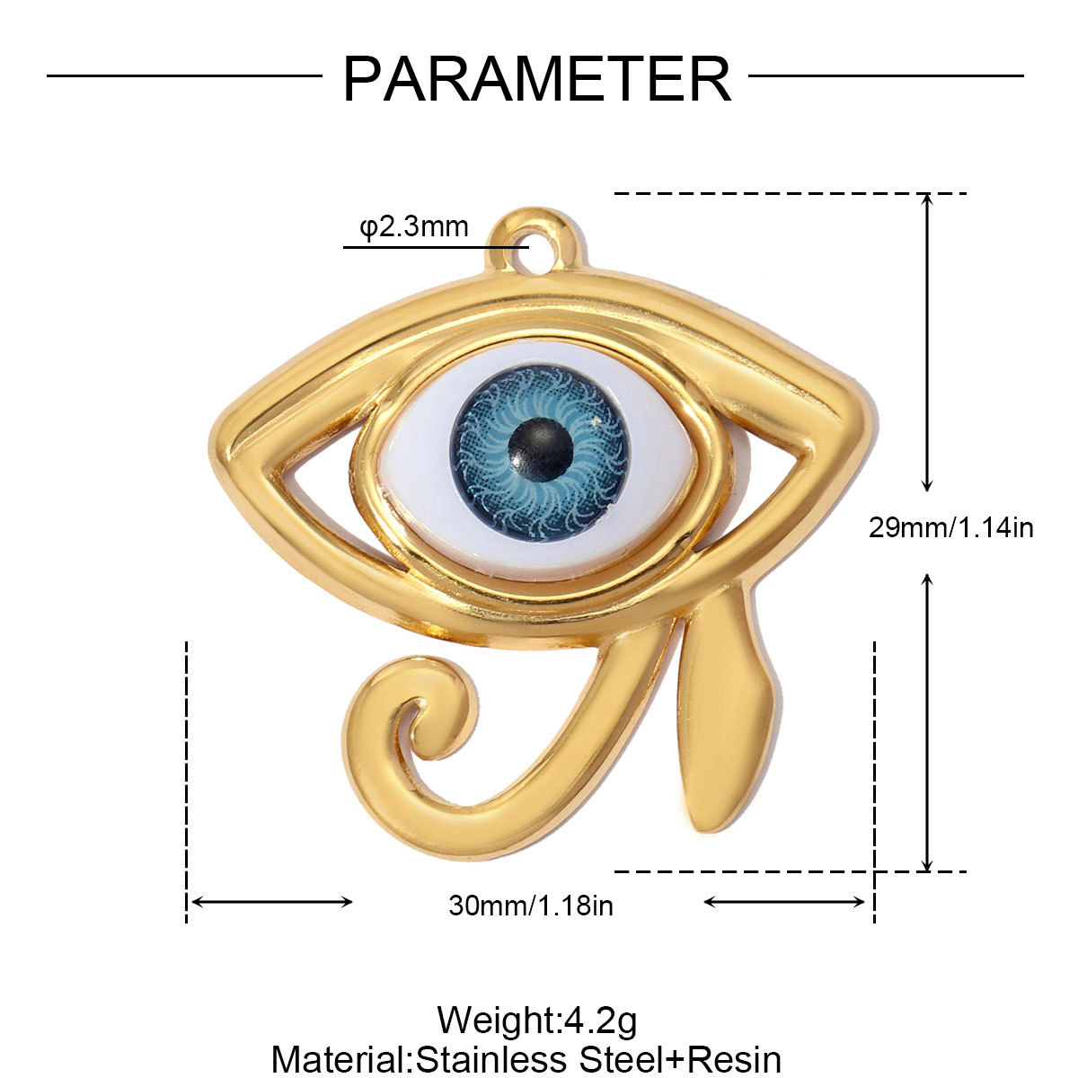 6pcs/pack Stainless Steel Enamel Hamsa Hand Evil Eye DIY Charms Love Heart Cross Necklace Pendants Women Wing Jewelry Wholesale