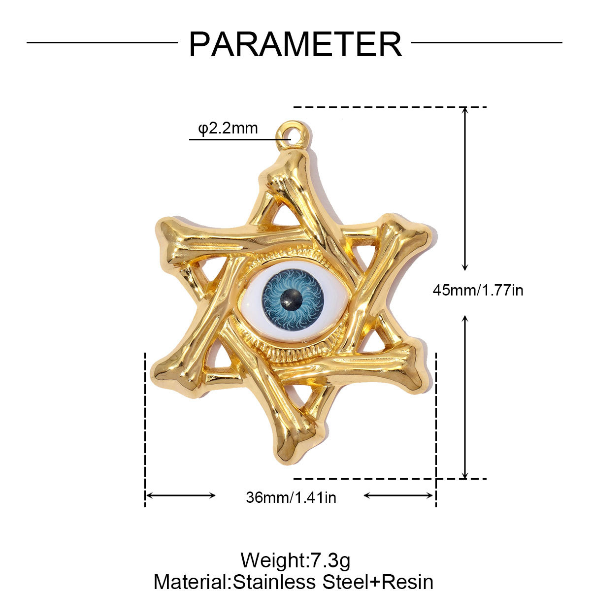 6pcs/pack Stainless Steel Enamel Hamsa Hand Evil Eye DIY Charms Love Heart Cross Necklace Pendants Women Wing Jewelry Wholesale