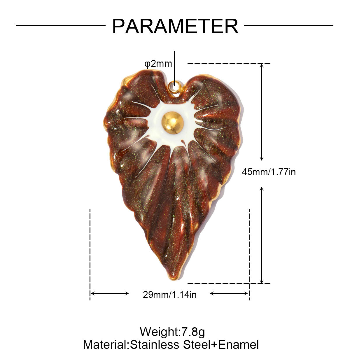 6pcs/pack Large Stainless Steel Enamel Star Angel Cross DIY Charms Heart Leaf Necklace Pendants Women Wing Jewelry Wholesale