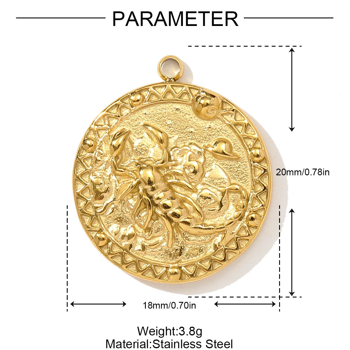6pcs/pack Stainless Steel 3D The Triumphal Arch Lovers Pendants Boot Heart Eye DIY Charms Women French Love Dog Dream Jewelry