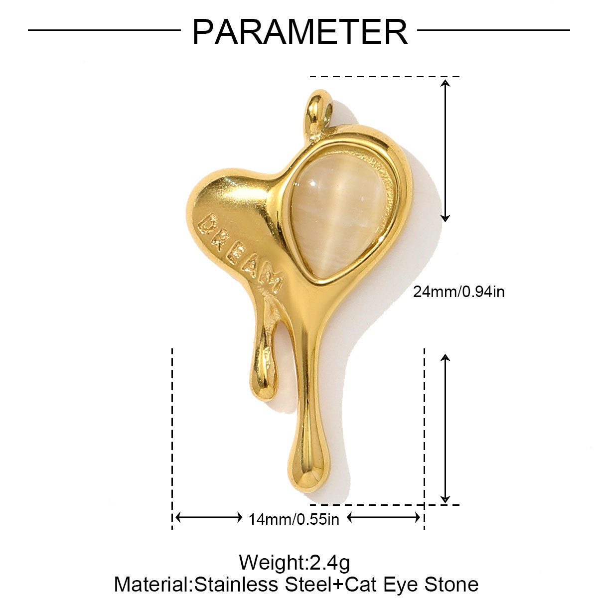 6pcs/pack Stainless Steel 3D The Triumphal Arch Lovers Pendants Boot Heart Eye DIY Charms Women French Love Dog Dream Jewelry