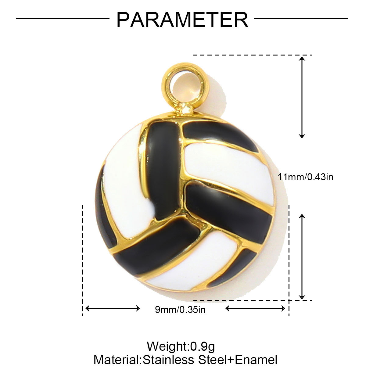 6pcs/pack Fashion Stainless Steel Enamel Happy Love Sun Pendants Baseball Sport DIY Bracelet Charms Women Lucky Angel Jewelry