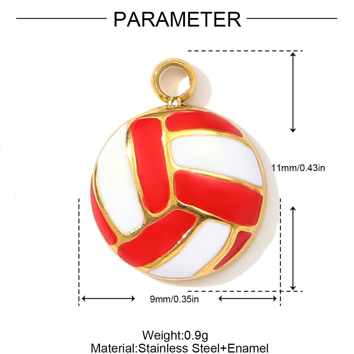 6pcs/pack Fashion Stainless Steel Enamel Happy Love Sun Pendants Baseball Sport DIY Bracelet Charms Women Lucky Angel Jewelry