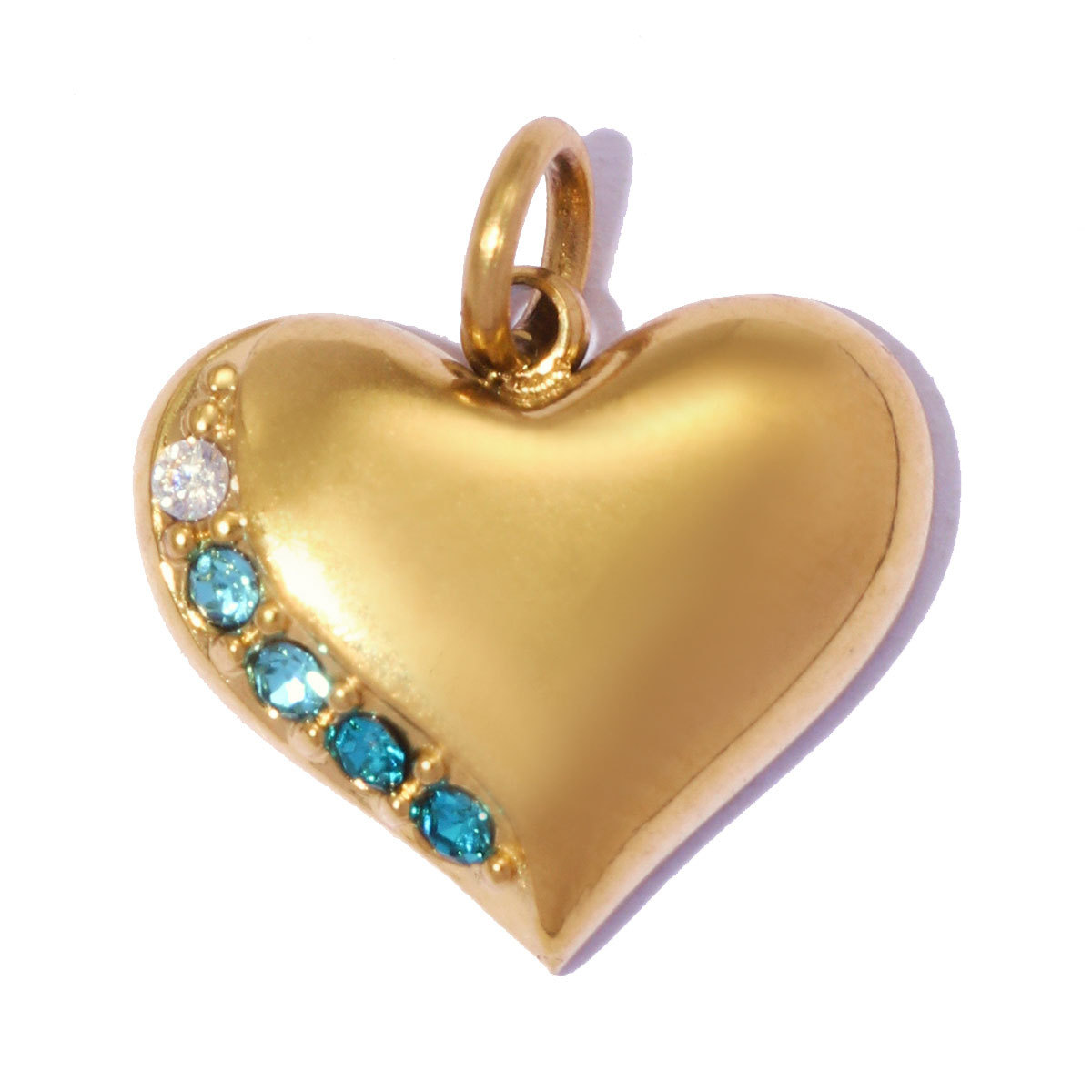 6pcs/pack Stainless Steel Rhinestone Star DIY Bracelet Charms Hollow Love Heart  Necklace Pendants Women Earring Jewelry Wholesale