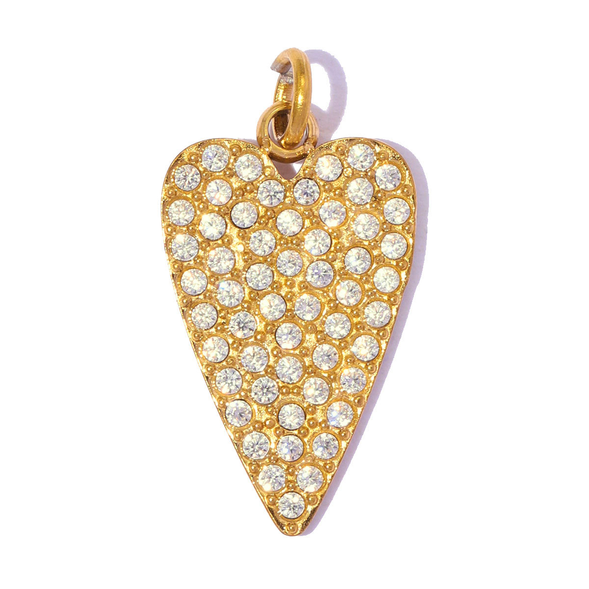 6pcs/pack Stainless Steel Rhinestone Star DIY Bracelet Charms Hollow Love Heart  Necklace Pendants Women Earring Jewelry Wholesale