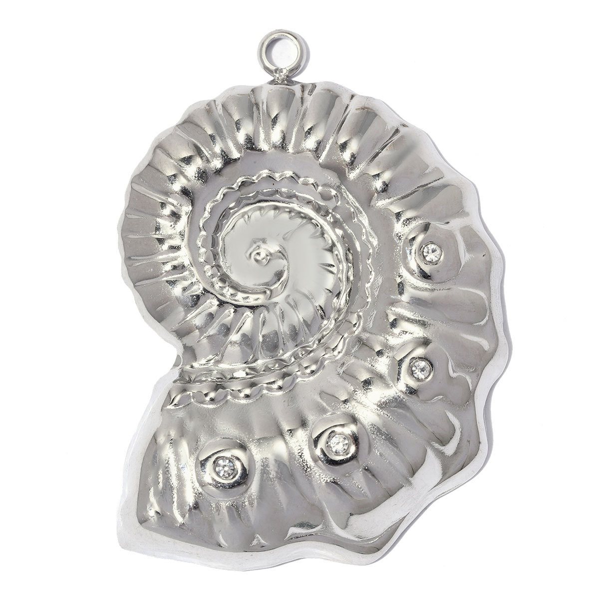 6pcs/pack Stainless Steel Conch Horseshoe DIY Earring Charms Enamel Angel Necklace Pendants Women 3D Sailboat Jewelry Wholesale