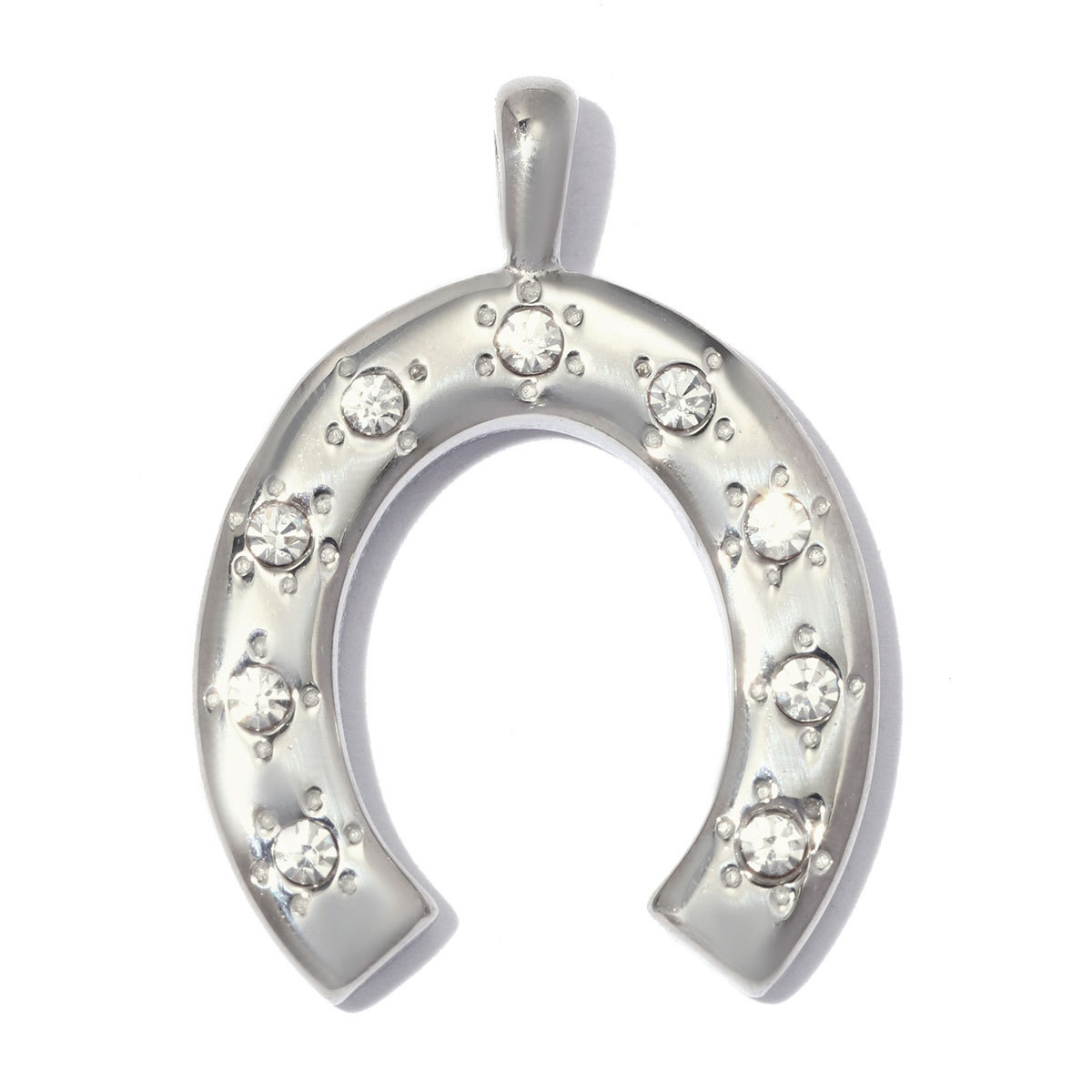 6pcs/pack Stainless Steel Conch Horseshoe DIY Earring Charms Enamel Angel Necklace Pendants Women 3D Sailboat Jewelry Wholesale