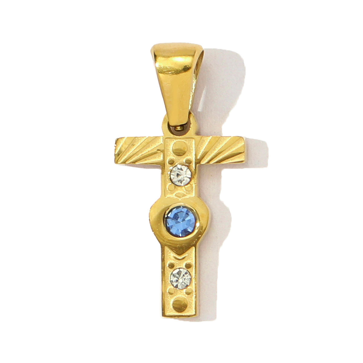 6pcs/pack  Stainless Steel Rhinestone Initial A-Z English Letter Diy Charm Women Capital Name Necklace Pendant Alphabet Jewelry