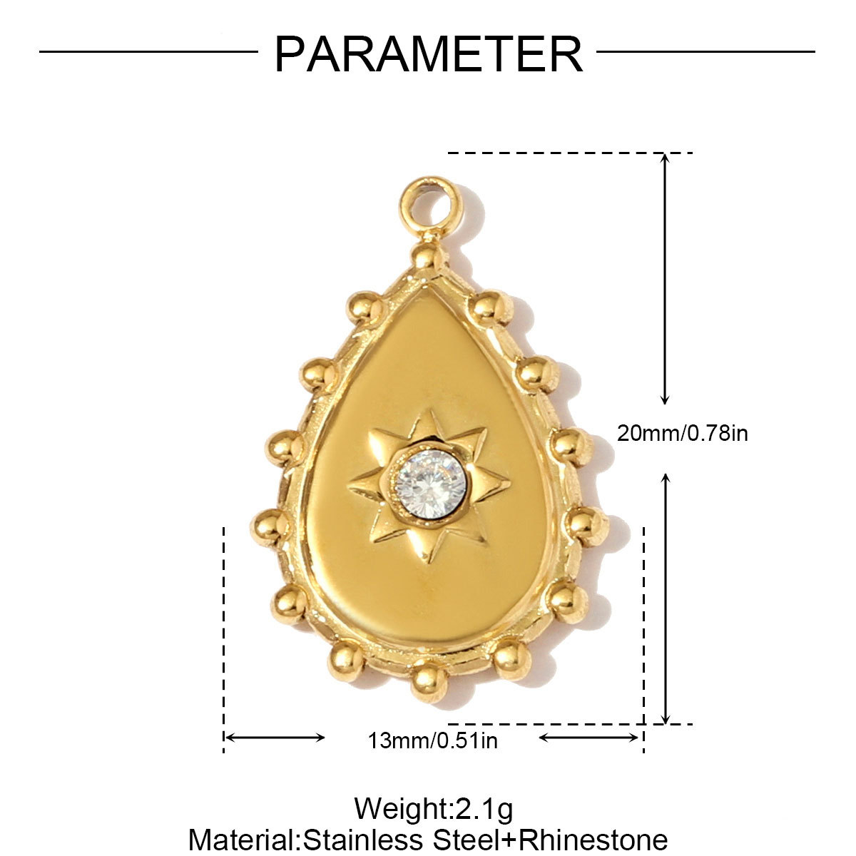 6pcs/pack Stainless Steel 3D Stone Cube Necklace Pendants Enamle Heart Evil Eye DIY Charms Women Geometric Shell Jewelry Wholesale