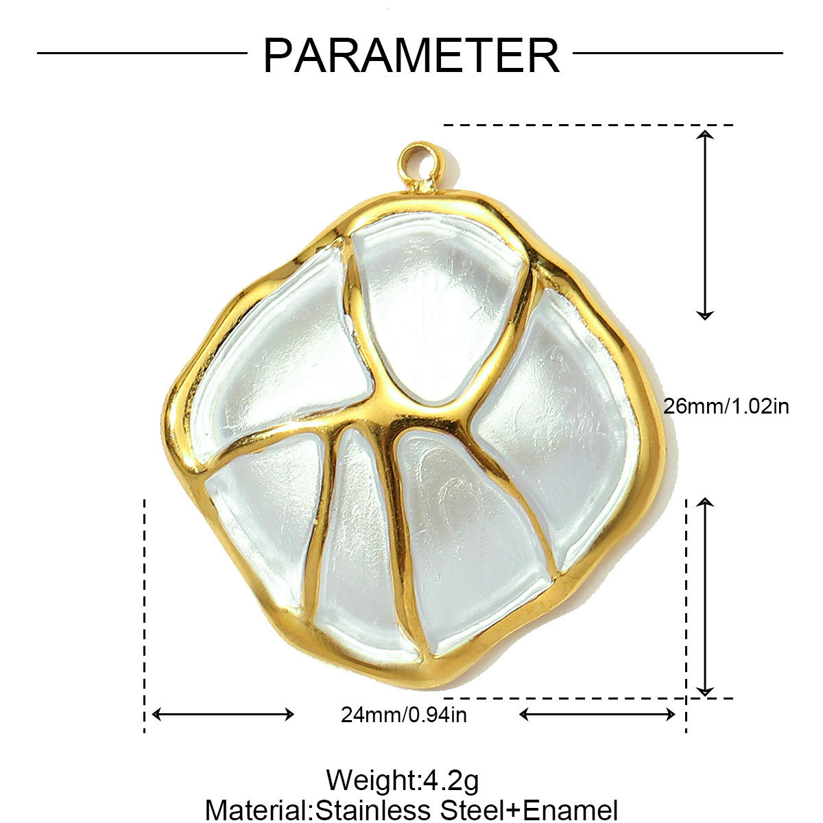 6pcs/pack Stainless Steel Eagle Chapter Necklace Pendants Rhinestone Cowboy Hat DIY Charms Women Geometric Emamel Jewelry